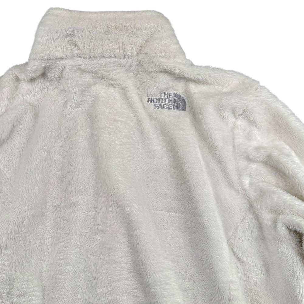 The North Face Fuzzy Fleece Jacket White Full Zip Women's L Regular 199 - Picture 8 of 8